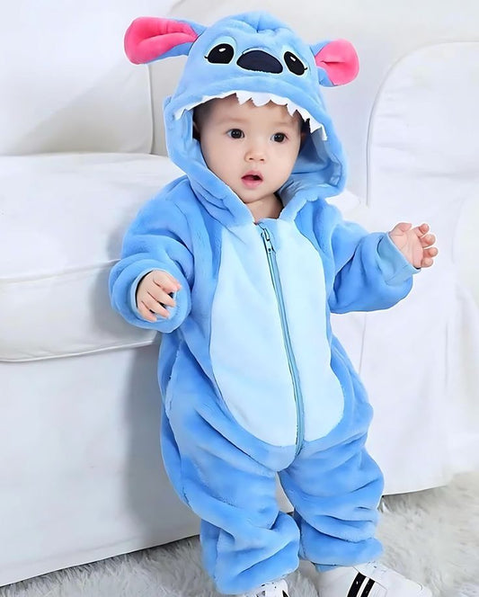 🍼💙 بدلة ستِيتش الدافئة للأطفال